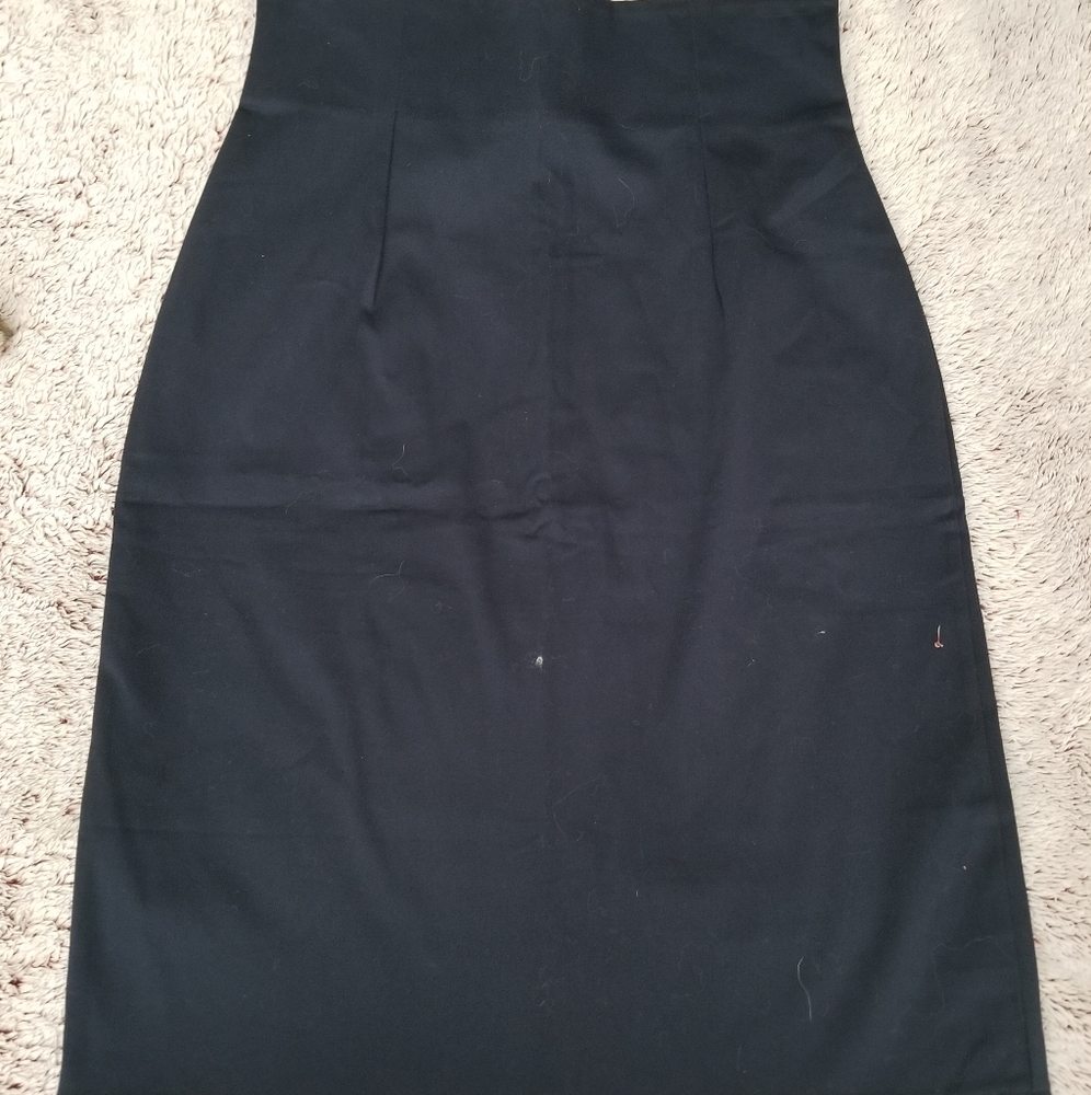 Medium Navy Blue Pencil Skirt